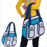 Bolsa Cartoon 3D - Cheese [Blue]